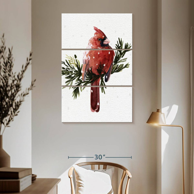 Brampt cardinal avec neige I