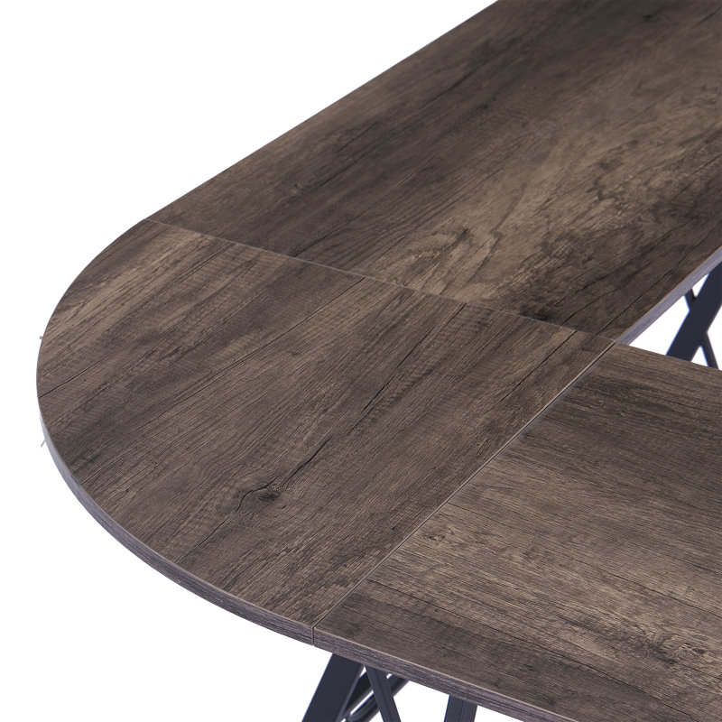 L-Shaped Computer Corner Desk,Modern Gaming Desk, Writing Table Workstation Desk, Ebony