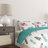 King Size 9-Piece Boho Feather Bedding & Curtain Set (King) - Quilted Microfiber Bedspread + Sheer Drapes-117990821