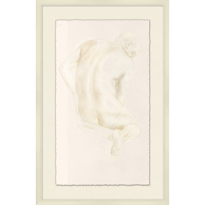 Male Nude 2' Framed Print on Glass