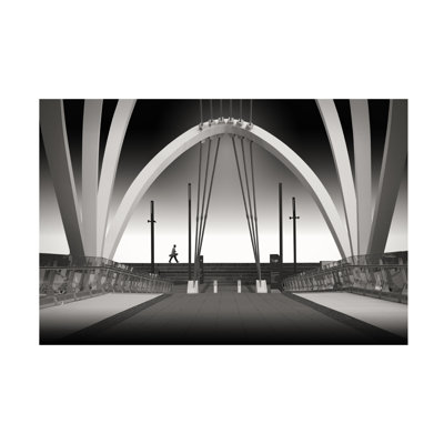 Art mural sur toile tendue - art mural Adrian Donoghue «Seafarers Bridge» pour le salon, la chambre à coucher ou le bureau - 16 x 24