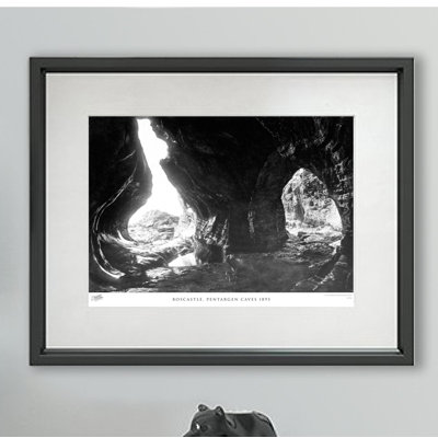 Boscastle, Pentargen Caves 1895 1 Piece Single Picture Frame Wall Art
