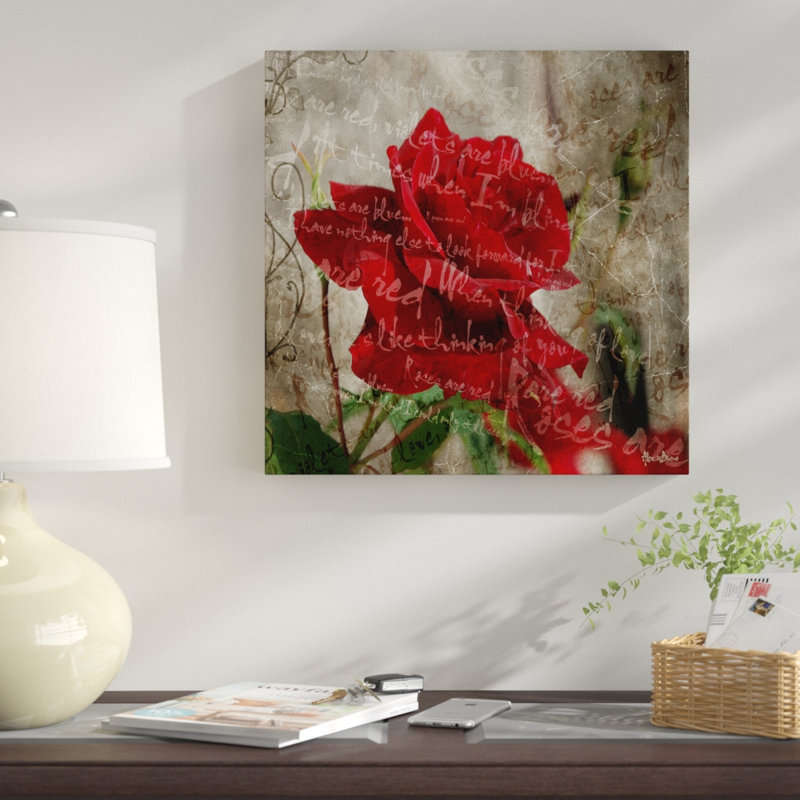 « roses is red iii », impression sur toile