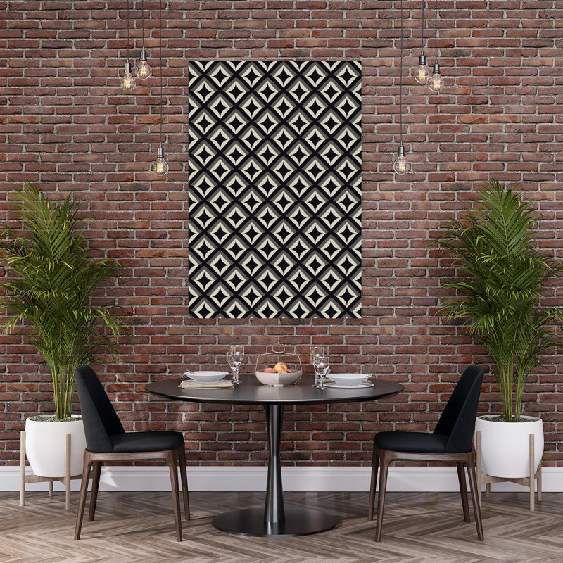 " Geometric Elegance Abstract Elegant Geometric Wall Art Print " Print, H 60 po x l 40 po