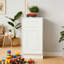 12" White Shaker Base Cabinet With Soft-Close Door,Drawer,Space-Saving Solid Wood Unit With Adjustable Shelf For Kitchen, Bath, Laundry, Garage (12"W X 24"D X 34.5"H) (No Top)-1771087683-1771087686