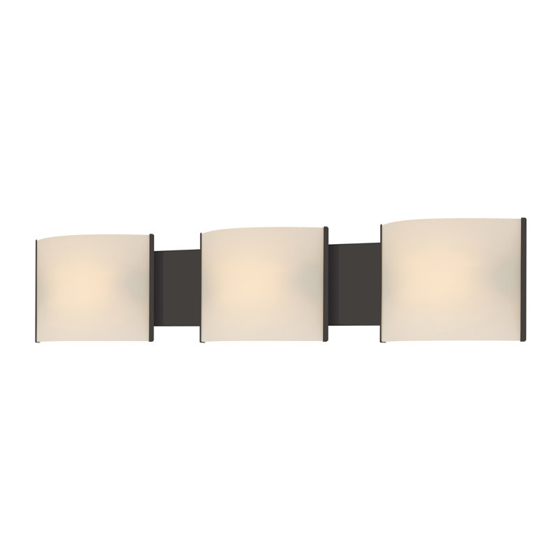 Éclairage pour meuble-lavabo 3 lumières Pannelli - 30 po - bronze huilé