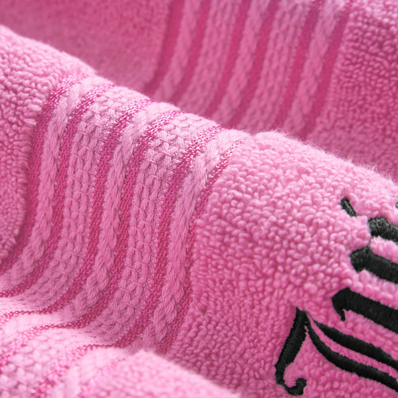 Juicy Couture Alyssa Bath Towels 6-Piece, Hot Pink