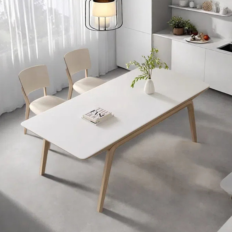 Rectangular Nordic dining table, 29.53"H x 70.87"L x 35.43"W