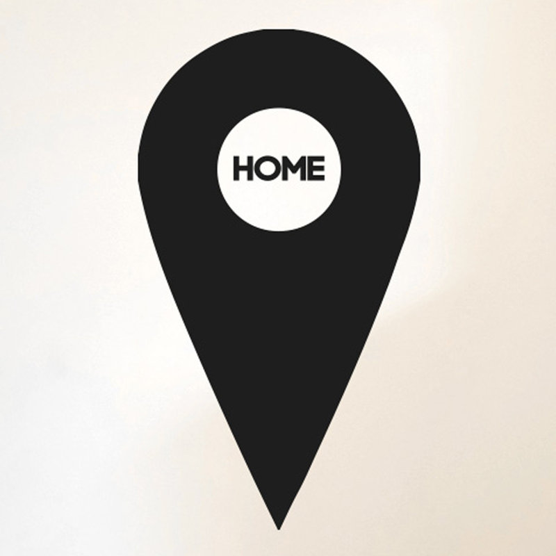 Wall Decal, Black, Medium