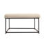 Makaiden 30" Square Upholstered Tufted Ottoman with Metal Frame-1143066866