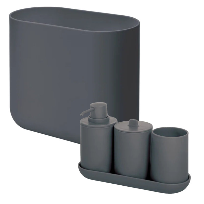 Accessoires de salle de bain Cade et poubelle mince