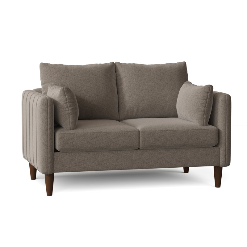 Kaveen Upholstered 58'' Loveseat, Walnut, Hill Elephant