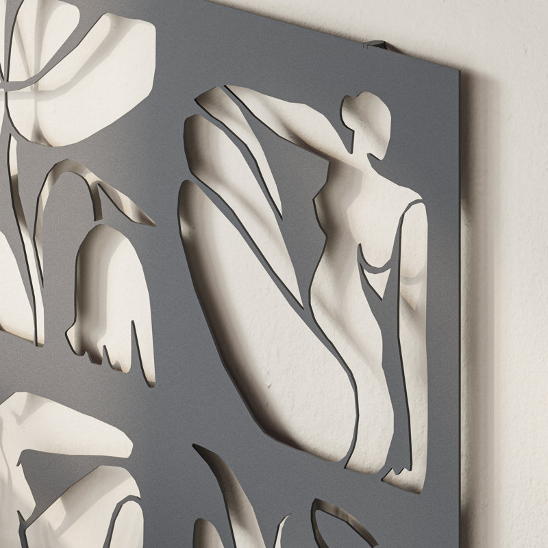 Abstract Wall Decor on Metal