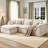 Boneless 102.3" L-Shaped Sofa Comfy Cloud Couch With Ottoman-815467586