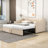 Twin Wood Upholstered daybed with Twin Trundle-337246201
