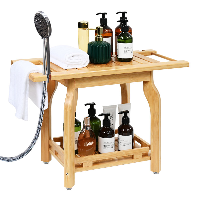 Banc de douche 25,2 W Mavino, Naturel