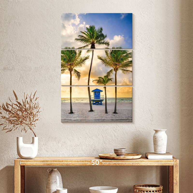 Nicci Idyllic Florida Beach Sunrise, 65" H x 42" W