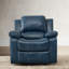 Charlotte Navy Blue Leather Gel Recliner