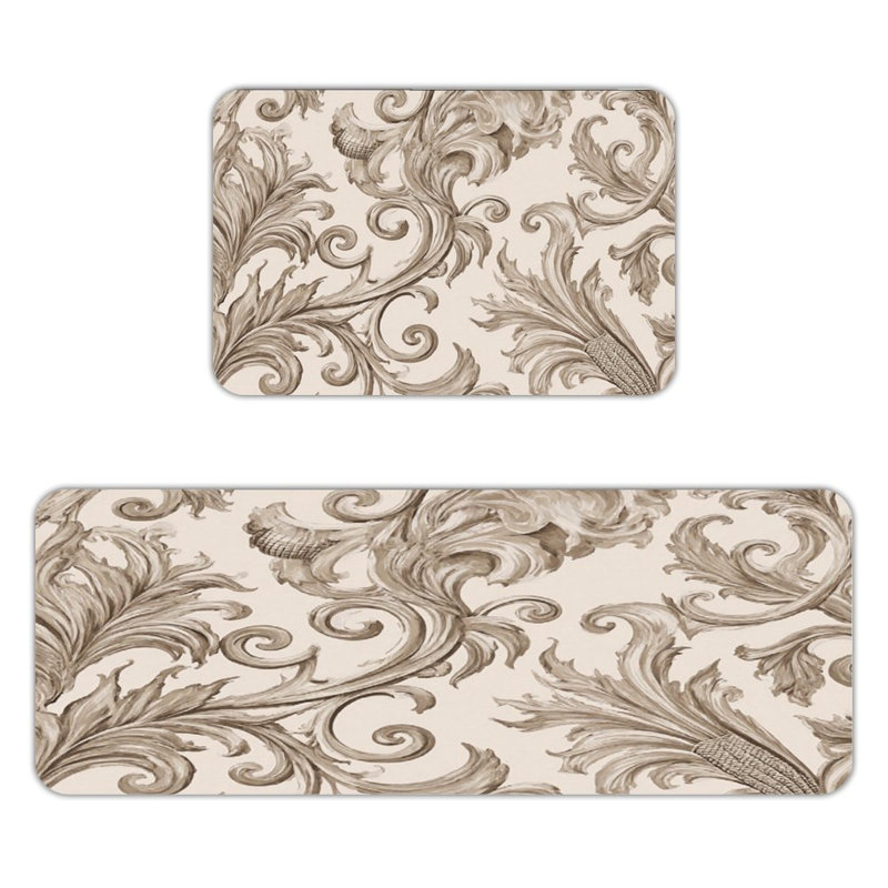 Ensemble de 2 tapis de cuisine élégants