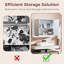 56 mm W 45 mm H Wall Mounted Mirrored Bathroom Cabinets Shelves-648093843