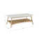 Parker Modern Coffee Table with Open Shelf & White Top