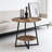 Round End Table With Storage Shelf For Small Spaces, 2-Tier Side Table For Living Room, Bedroom, Office, And Balcony, Rustic Design