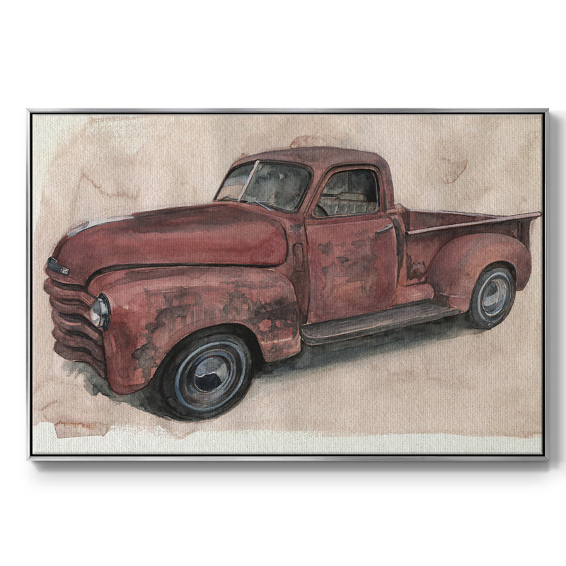 Ramassage antique I, H 25 po x l 37 po x P 2 po, Toile avec cadre argenté