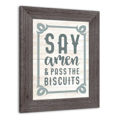 Say Say Pass Biscuits, reproduction encadrée