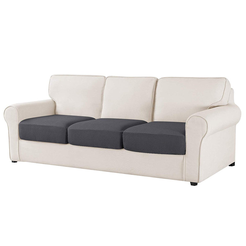Housse de coussin texturée, gris