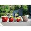 Ensemble de 3 pots de fleurs en céramique, jardinières modernes pour patio, jardin et rebord de fenêtre - finition brillante-1685378038