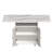47" Wood Folding Dining Table with storage rack and cabinet, Removable Entryway Table with 6 Wheels, White Marble Color Kitchen Island, Side Table and Coffee Table Versatile Table Space Saving