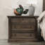 Adelaide Three-Drawer Mango Wood Nightstand In Cocoa Brown