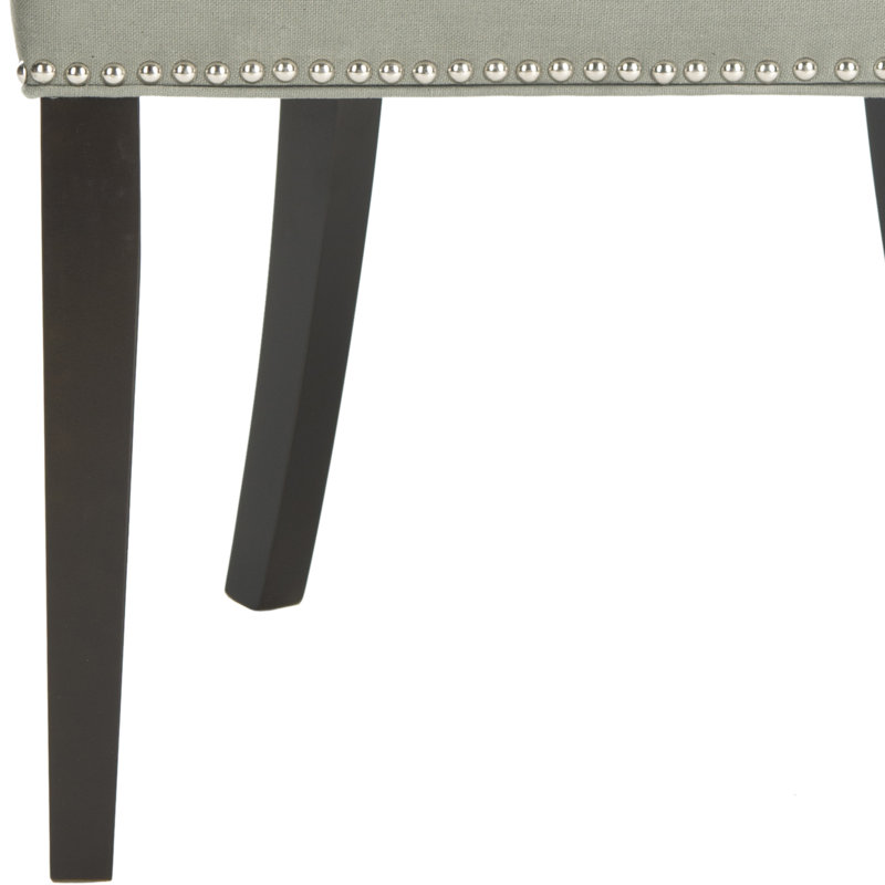 Ardeley 19.7'' H Upholstered Side Chair, Granite, Espresso