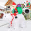 Ours polaire avec tête secouée gonflable de Noël 6,6 pi GOOSH