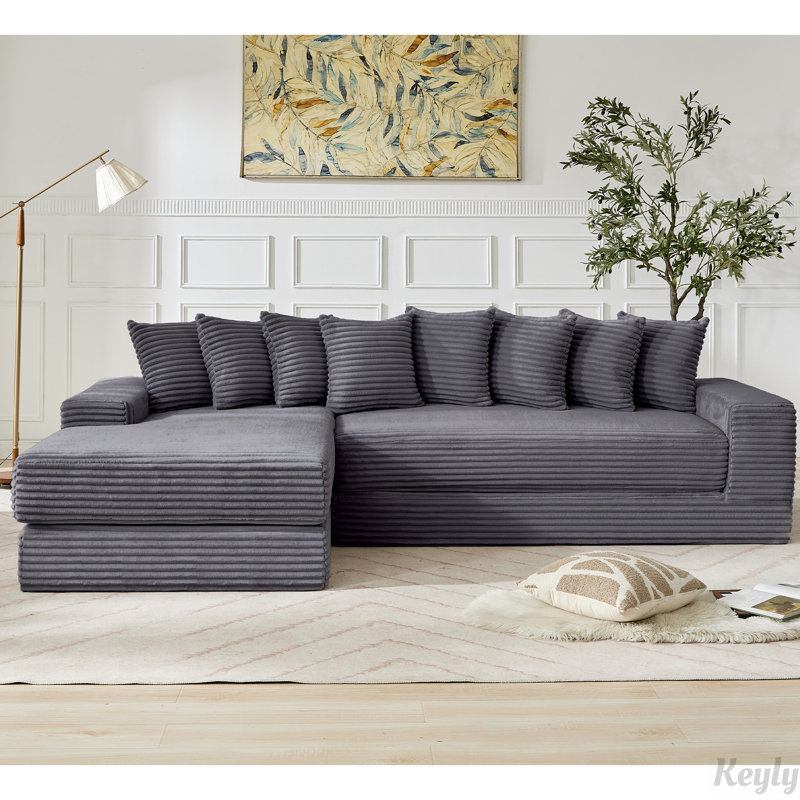 Canapé-lit convertible Oversize, Gris foncé