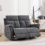 Ensemble de salon inclinable manuel 2 pièces en chenille raffinée-209188824