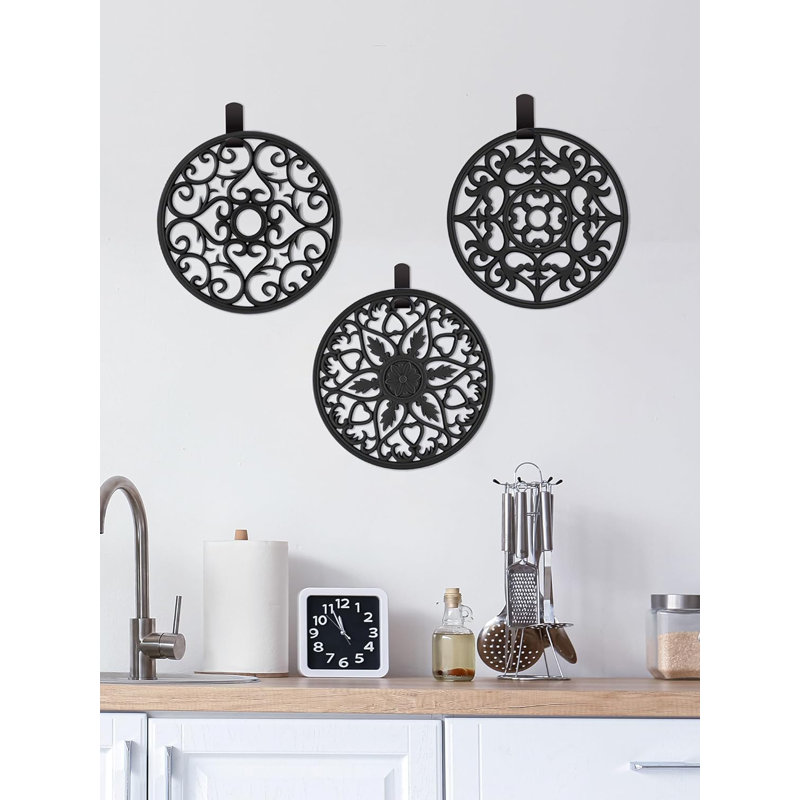 Silicone Round 6 Piece Trivet Set