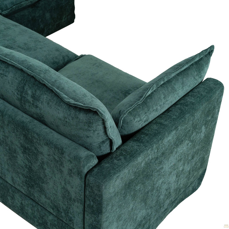 Canapé modulaire 93,31 po, Vert
