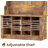 Auben Hall Tree 39.4'' Wide with Bench and Shoe Storage-1298562731