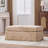 43.7" W Chenille Slipcovered Ottoman-1737487468