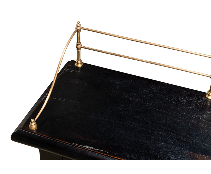 Covent Gardens 96'' W Solid Wood Sdieboard, Ebony 