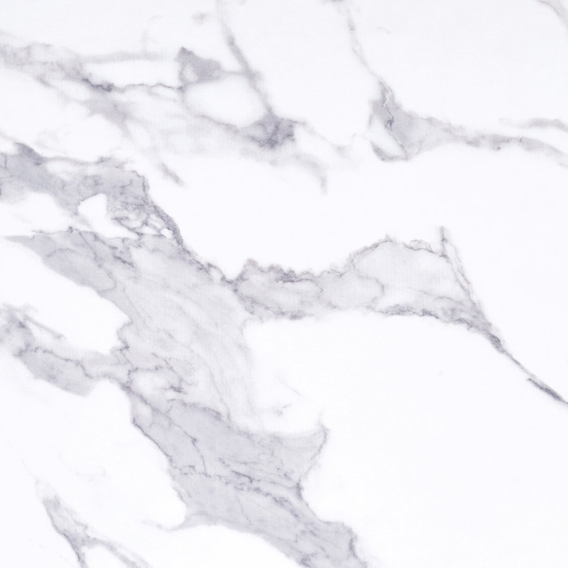 White Marbling Texture Vanity Desk with Gold Metal Frame