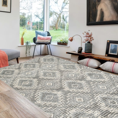 Washable Geometric Indoor Rug