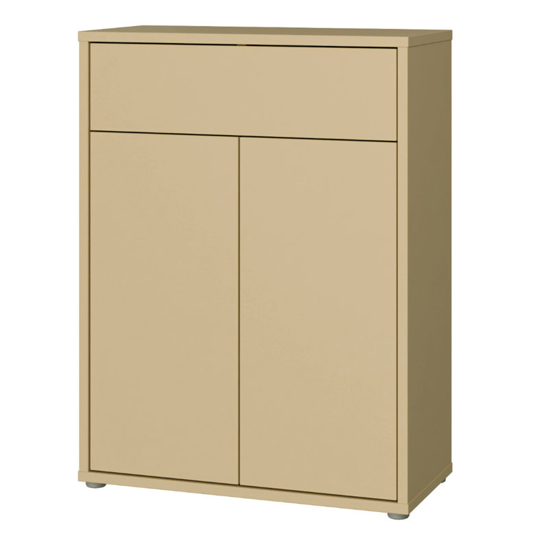 Rylon Shoe Storage Cabinet, Yellow