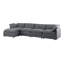 Canapé modulaire en forme de U 6 pièces avec repose-pieds amovible-695462336