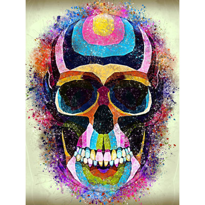 Sparkly Skull 1 Piece Wall Art