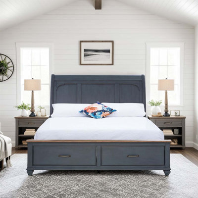 Luxurious  Sleigh Bed With Corduroy Finish, Combining Elegance And Comfort For A Restful Night's Sleep