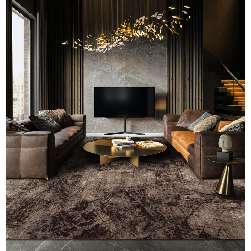Leonardo Hand Knotted Wool Abstract Indoor Rug