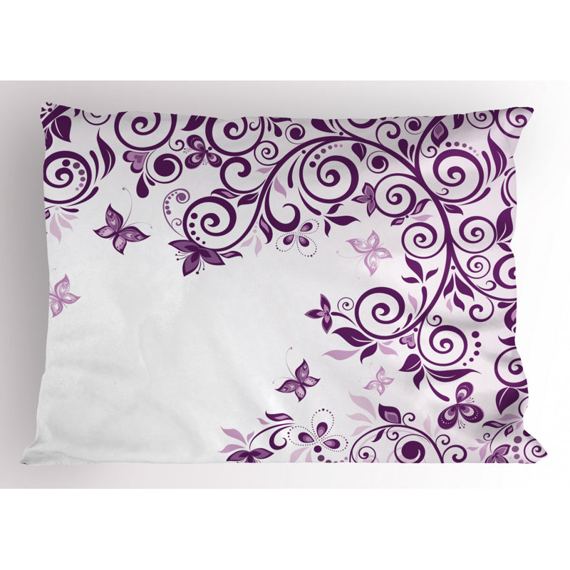 Mauve Polyester Sham Set, Queen