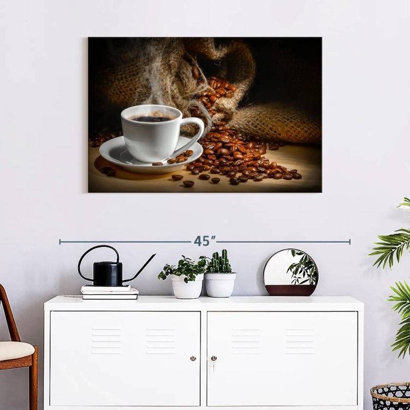 Freshly Brewed Coffee Canvas Print, 36" H x 24" W x 1.25" D